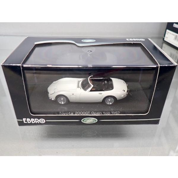 EBBRO TOYOTA 2000GT ホワイト 1/43 エブロ 1/43 トヨタ 2000GT オープン ホワイト 完成品 : シュー