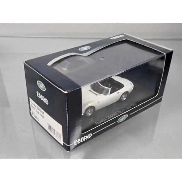 エブロ 1/43 トヨタ 2000GT オープン ホワイト 完成品 : シュー