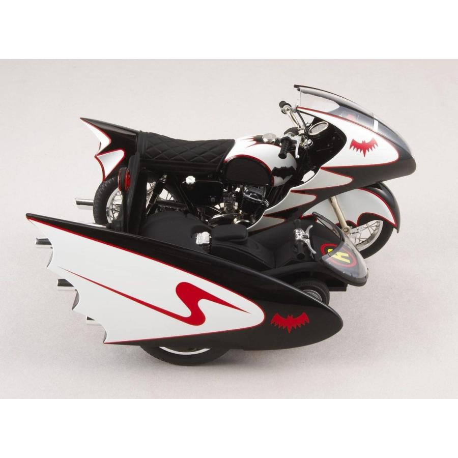 マテル ホットウィールズ エリート版 1/12 バットマン・バットサイクル！ HOT WHEELS ELITE 1966 TV SERIES BATCYCLE & SIDECAR BATMAN