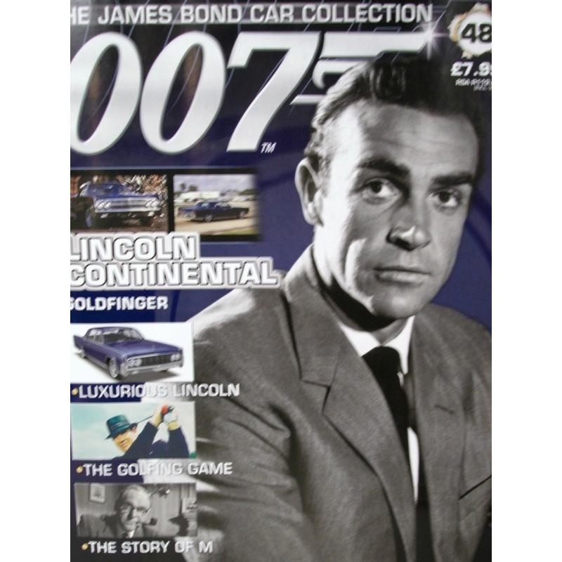 007 ボンドカー 007 James Bond Collection（1/43 ダイキャスト製ミニカー 未開封／雑誌付き）48 ゴールドフィンガー LINCOLN CONTONENETAL｜shustock34406035｜02