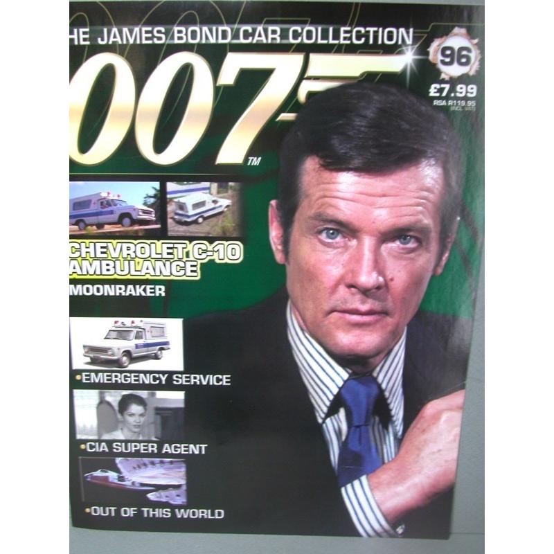 007 ボンドカー 007 James Bond Collection（1/43 ダイキャスト製ミニカー 未開封／雑誌付き）96 ムーンレイカー CHEVROLET AMBULANCE｜shustock34406035｜02