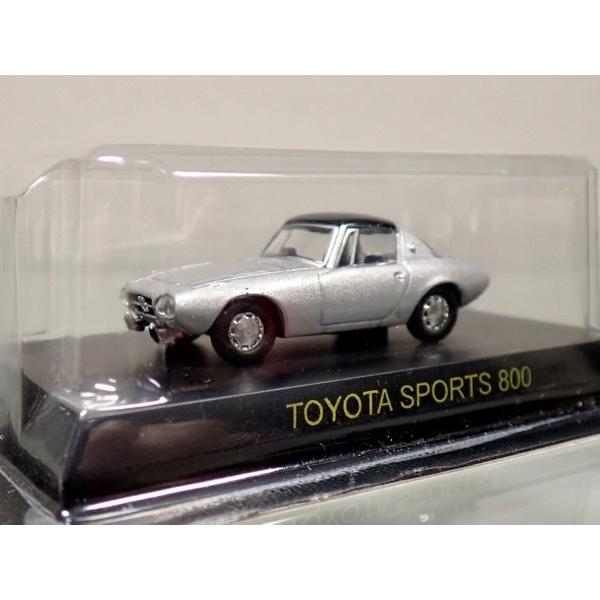 京商 1/64 トヨタ ミニカーコレクション トヨタ スポーツ800 銀