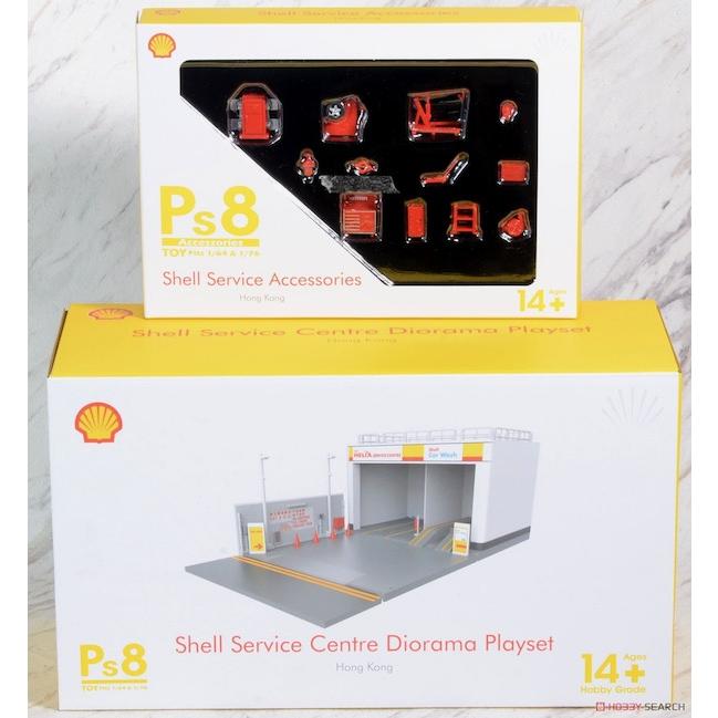 Tiny Ps8 シェル サービスセンター ジオラマセット 香港Shell限定品