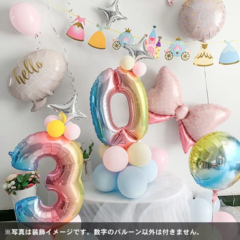 数字バルーン 誕生日 パーティー グッズ 大きい バルーン 風船 誕生会 二次会 披露宴 祝い 記念日 ピンク 青 緑 赤 90cm 紫 特大 グラデーション Yydsgr98 しゅうストア 通販 Yahoo ショッピング
