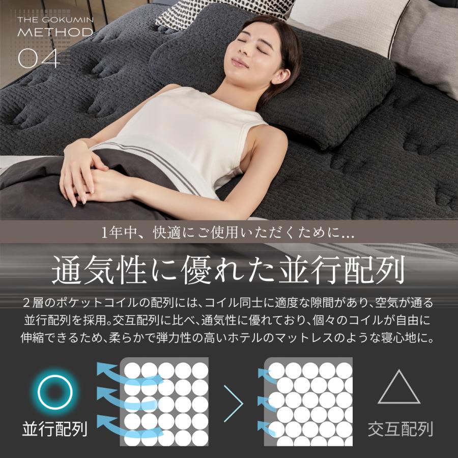 GOKUMIN ポケットコイル THE GOKUMIN ゴクミン ダブル 高級 ホテル