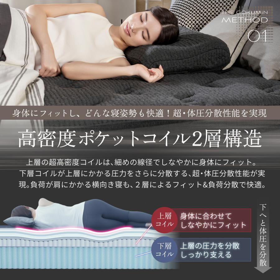 GOKUMIN ポケットコイル THE GOKUMIN ゴクミン セミダブル 高級 ホテル