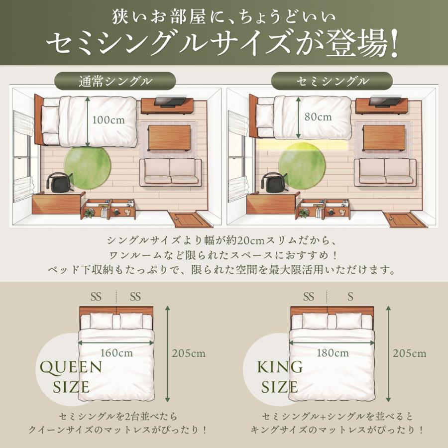 GOKUMIN コンフォートバンブーベッド ダブル ベッド ベッドフレーム