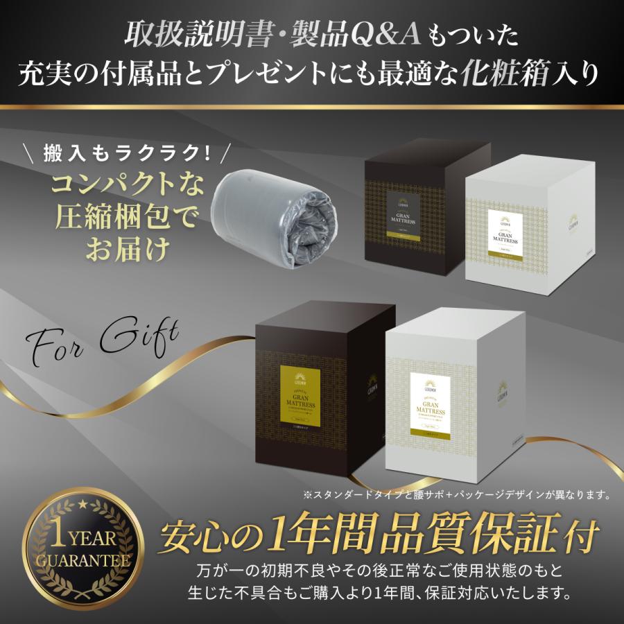 三つ折りマットレス 腰サポート 腰部強化 GOKUMIN プレミアムグラン