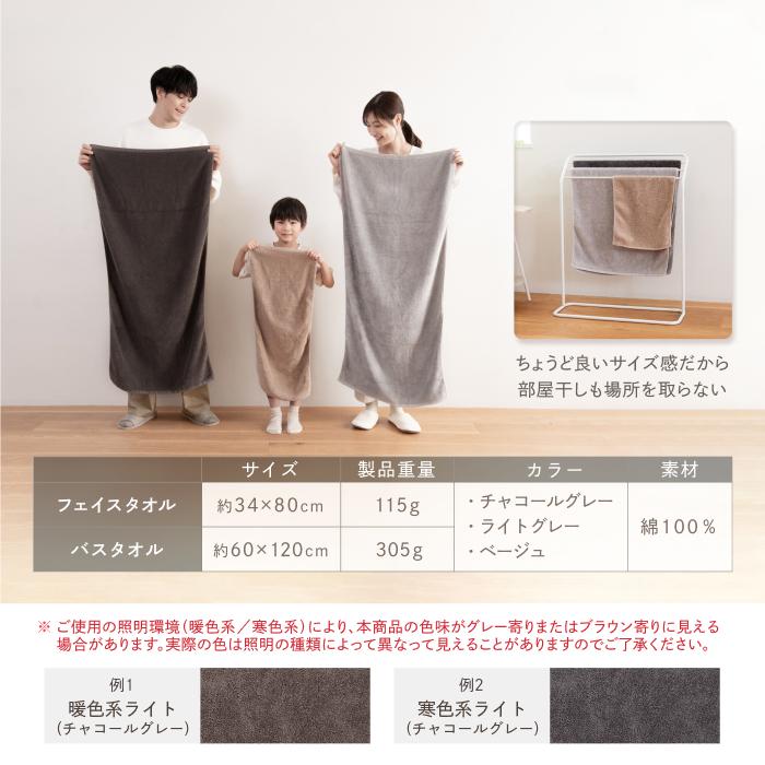 3枚セット いつもの神タオル フェイスタオル 速乾 瞬間吸水 甘撚り