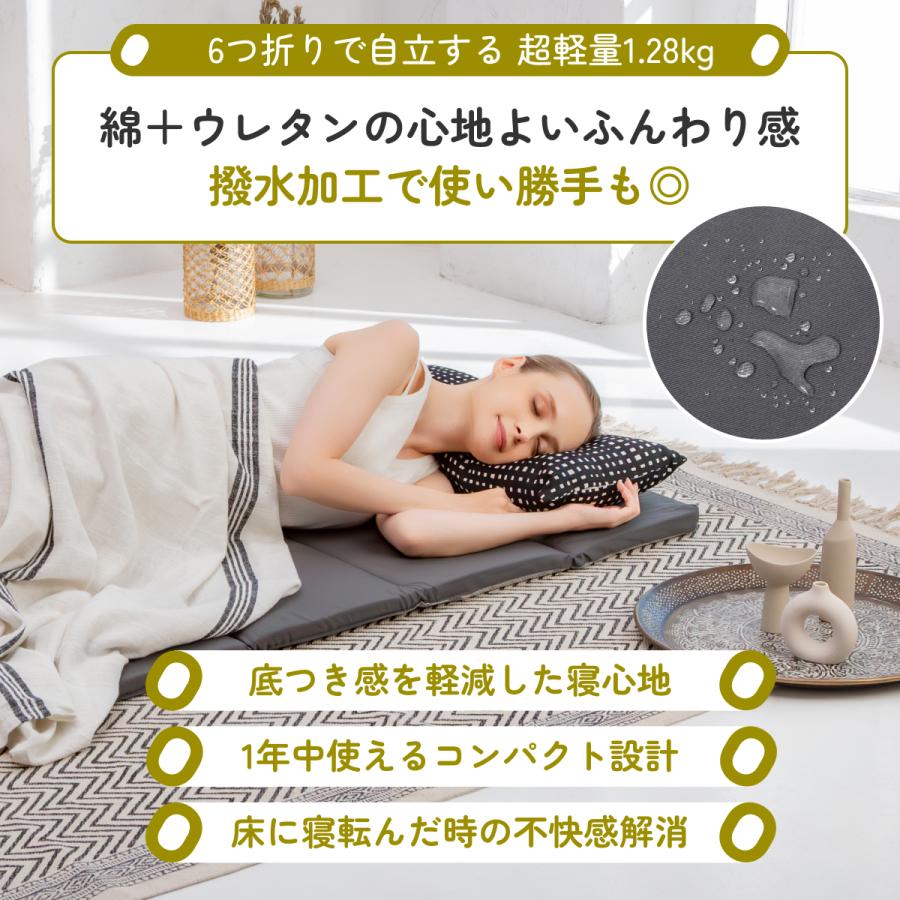 GOKUMIN リラックスgoroneマット 6つ折りタイプ 折りたたみ