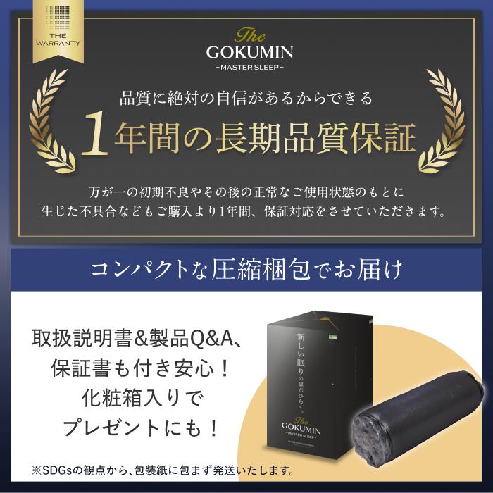 GOKUMIN 三つ折り 肩 腰 負担軽減 THE GOKUMIN ゴクミン マットレス 3