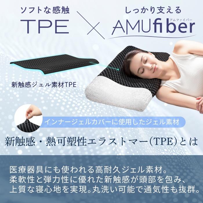 GOKUMIN ファイバーピロー 枕 選べる硬さ 通気性 体圧分散 高反発 硬め