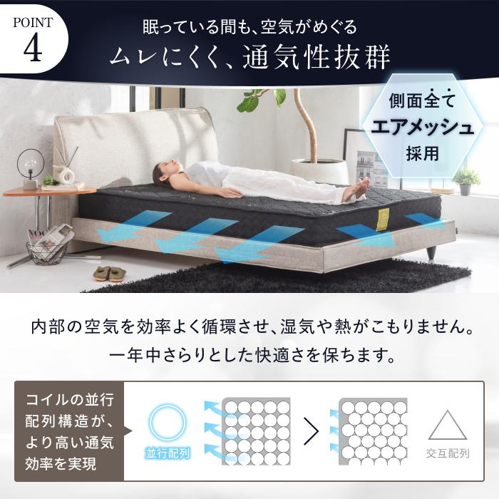 GOKUMIN グレー マットレス シングル GOKUMIN 寝る整体マットレス マットレス シングル プレミアム