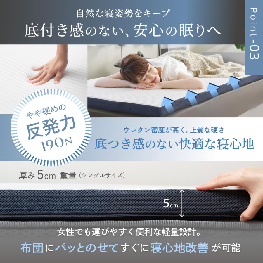 GOKUMIN ゴクミン マットレス ストレート セミダブルマットレス 高反発