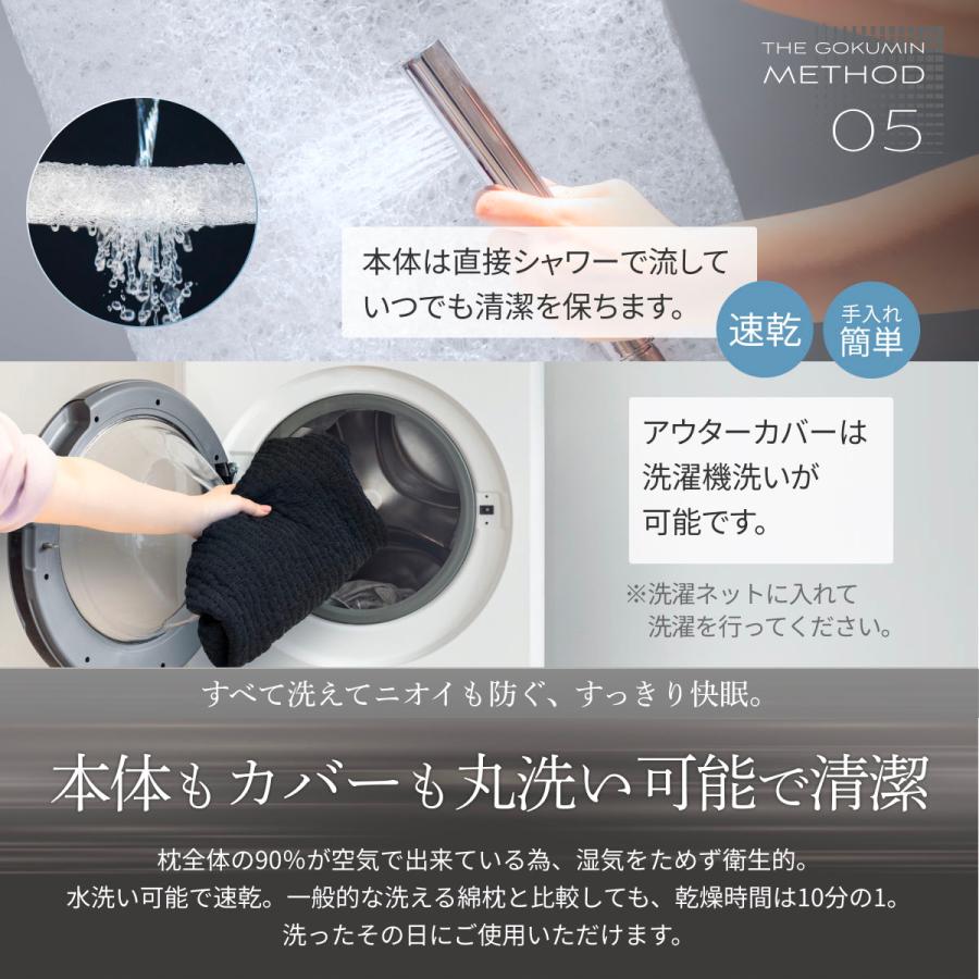GOKUMIN ジェル × ファイバー 洗える まくら ファイバーピロー