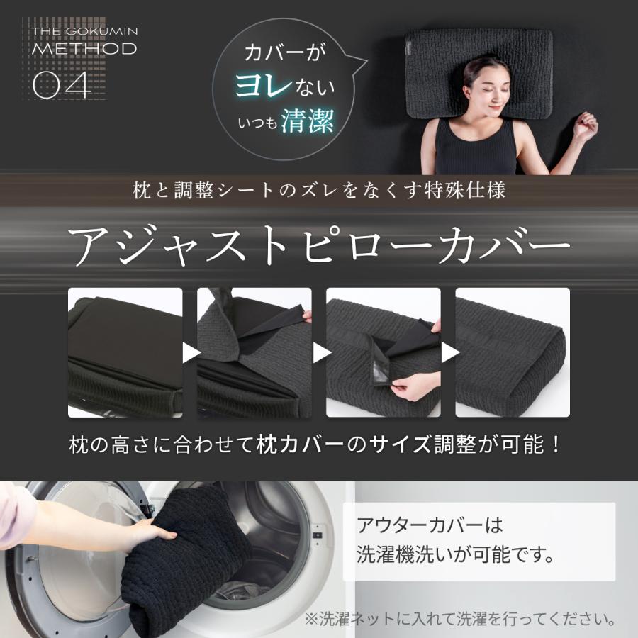 GOKUMIN 枕 プレミアム 低反発枕 まくら ジェルカバータイプ 高