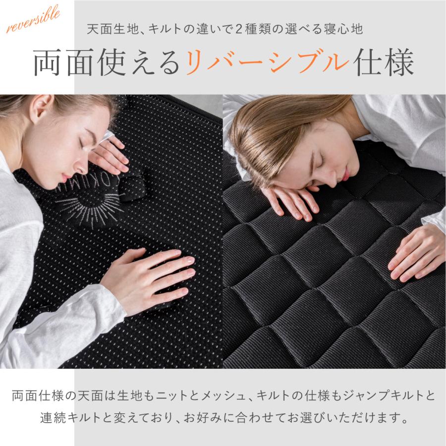 GOKUMIN プレミアムスプリングマットレス ダブル ブラック GOKUMIN マットレス ダブル プレミアム スプリングマットレス 極