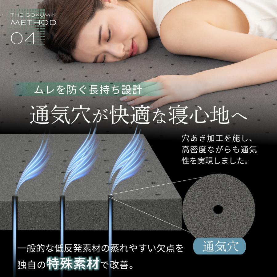 GOKUMIN 低反発マットレス ダブル マットレストッパー 低反発 のせる