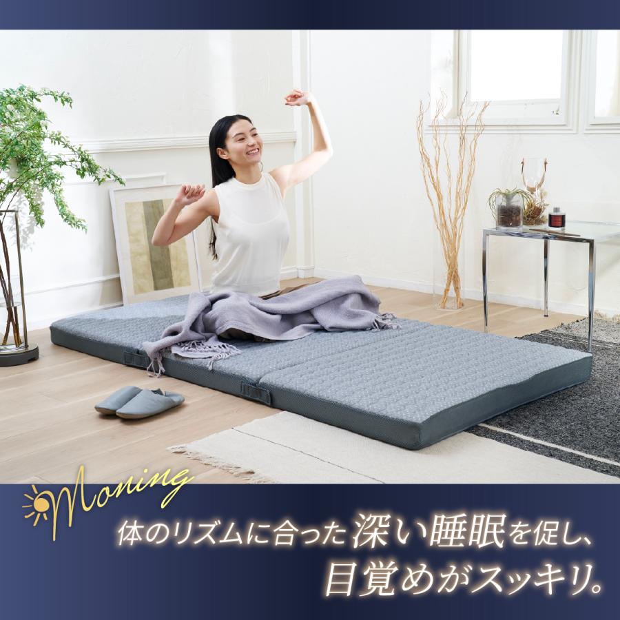 本日限定特価GOKUMIN ファイバーマットレス ダブルサイズ 高反発 3つ折り GOKUMIN マットレス ダブル アルティメイトマットレス 高反発 低反発