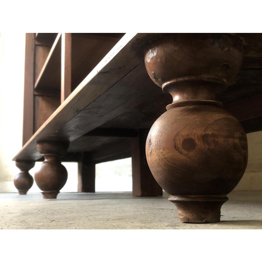 V-590♯W194×D45×H164 特大!アンティークガラスキャビネット