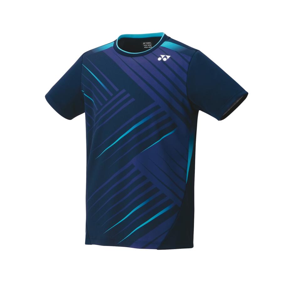 YONEX バドミントンゲームウェア L ブラック/ブルー ユニ ゲームシャツフィットスタイル 10537 ヨネックス | 頑張ら