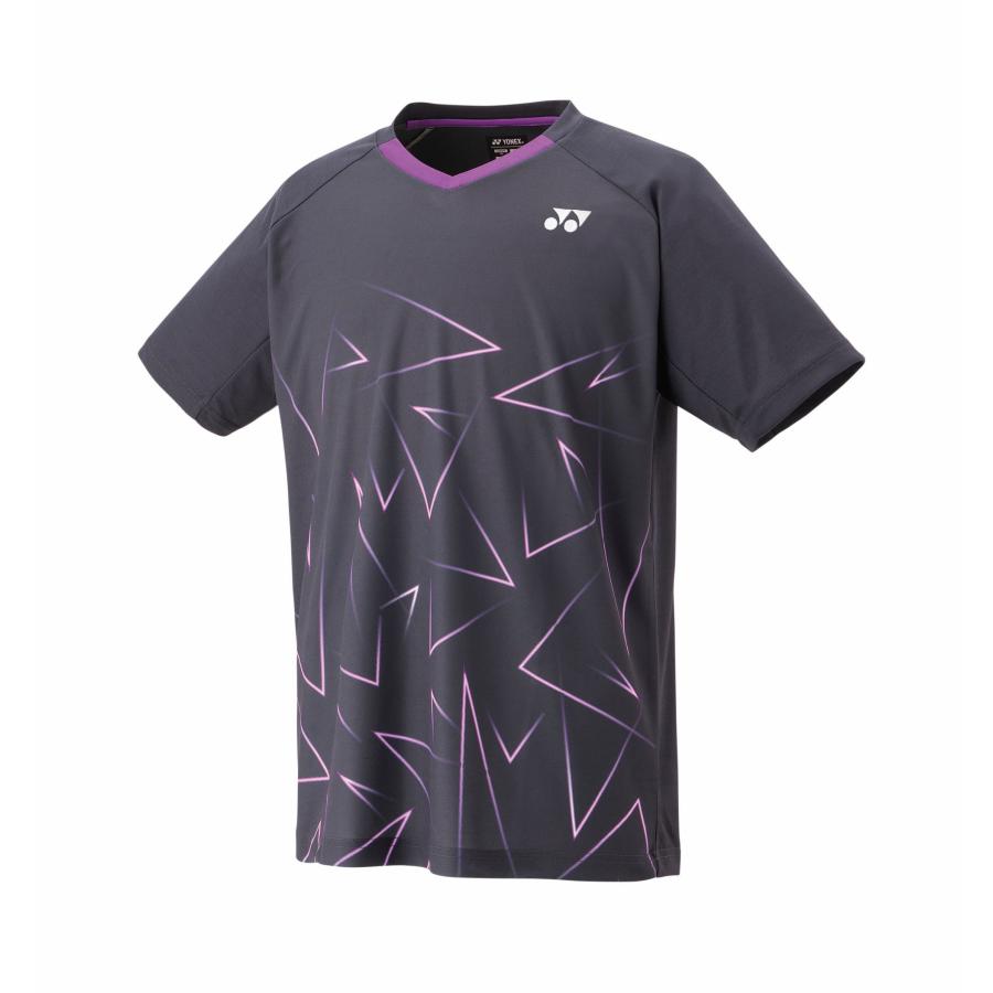 YONEX バドミントン用シャツ 黒/赤　ユニフォーム YONEX（ヨネックス） バドミントン ウェア YONEX UNI ゲームシャツ