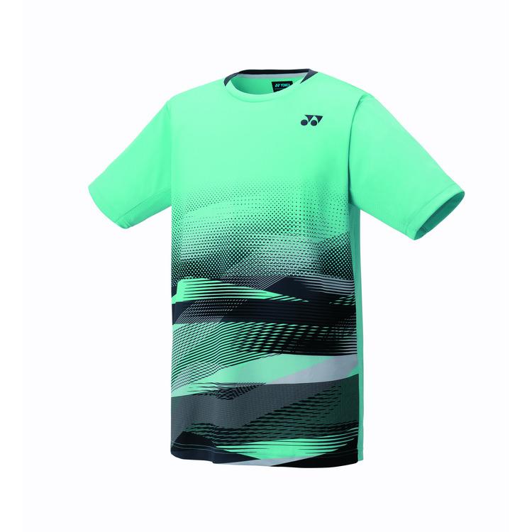YONEX バドミントンシャツ Lサイズ 黒/赤/緑 YONEX（ヨネックス） バドミントン ウェア YONEX JUNIOR ゲームシャツ