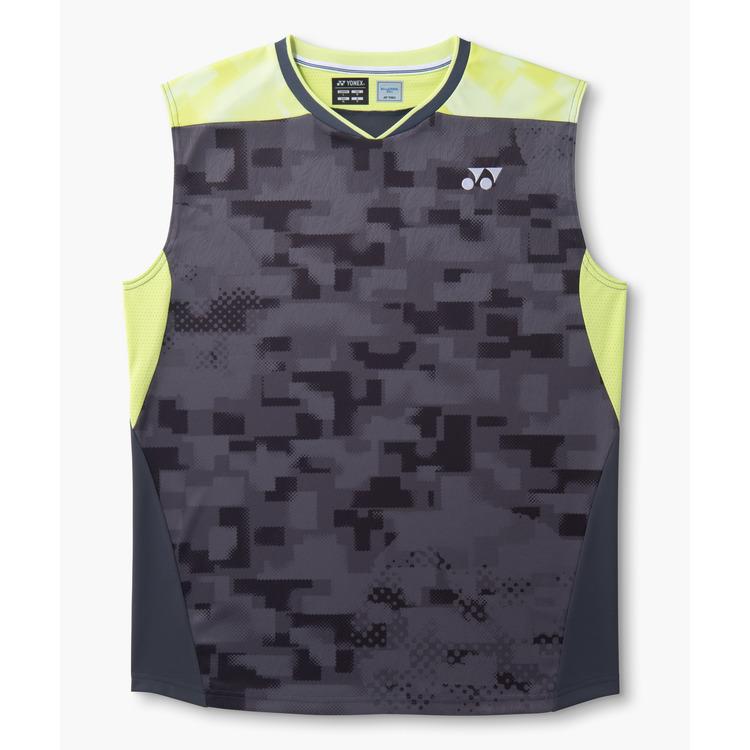 YONEX 日本代表 バドミントンシャツ 黒/緑 YONEX（ヨネックス） バドミントン ウェア YONEX MEN ゲームシャツ