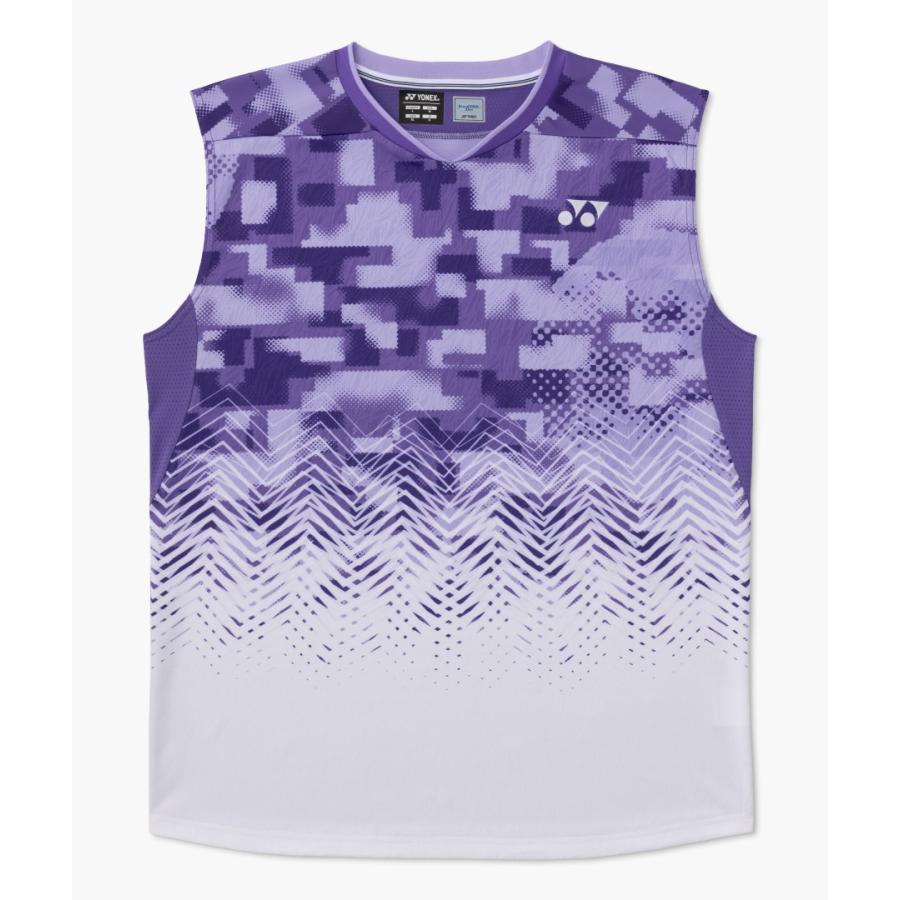 YONEX ノースリーブシャツ ブラック　日本代表モデル YONEX（ヨネックス） バドミントン ウェア YONEX MEN ゲームシャツ