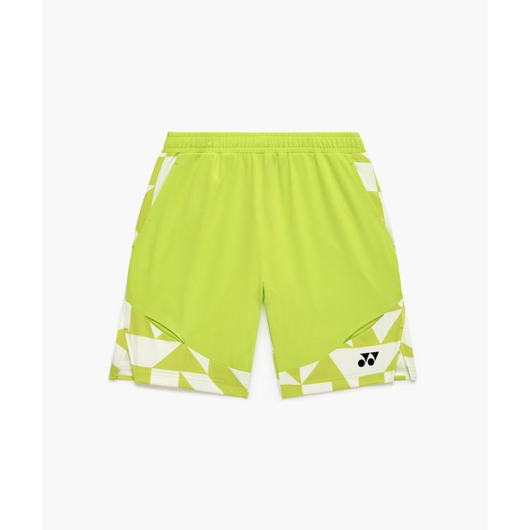 YONEX メンズニットハーフパンツ 15240 ライム L YONEX（ヨネックス） バドミントン ウェア YONEX MEN ニットハーフ