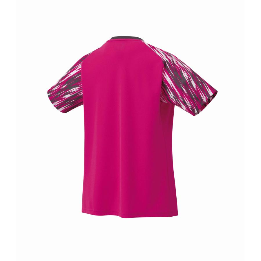 美品YONEX バドミントンシャツ 赤 メッシュ2019年日本代表モデルOサイズ バドミントン日本代表モデルウェア2019 2019年2月中旬より発売中