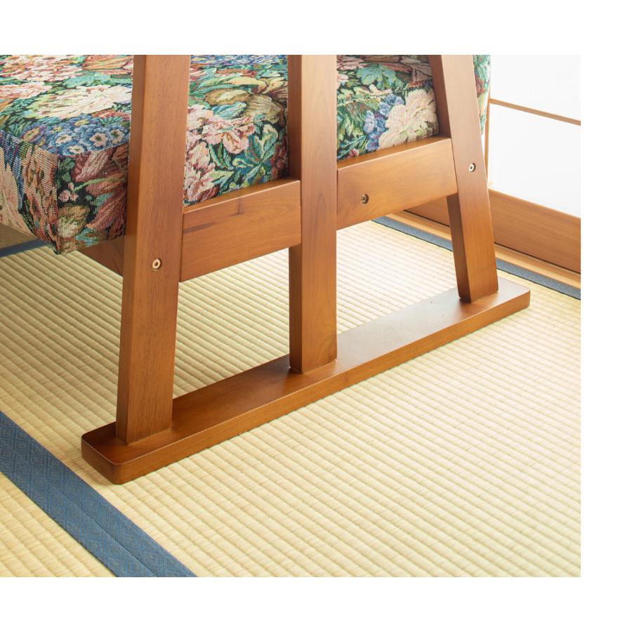NEW和室用ソファ ゴブラン柄 2人掛け 畳に優しい脚底構造 :760:収納と