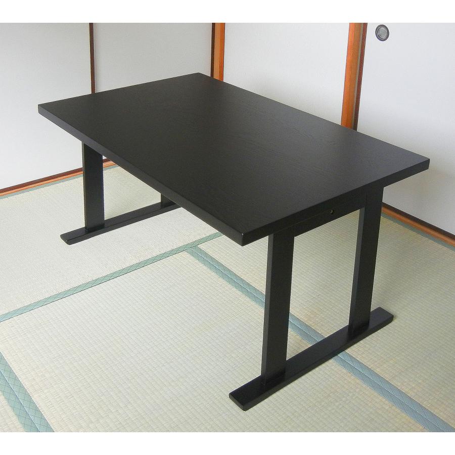 NEW和室用テーブル (黒木目) 120x75x高さ60cm : 収納と NEW和室用テーブル (黒木目) 120x75x高さ60cm : 収納と