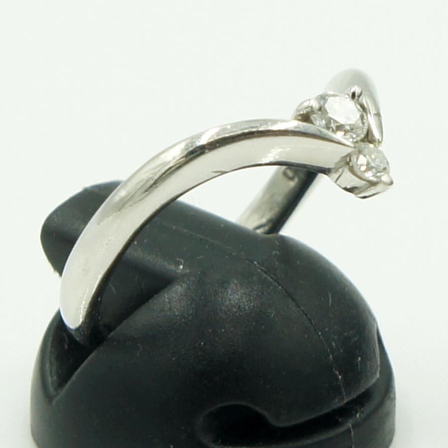 Pt900ダイヤモンドリング D0.20ct リングサイズ15号 重量4.25g(石の 