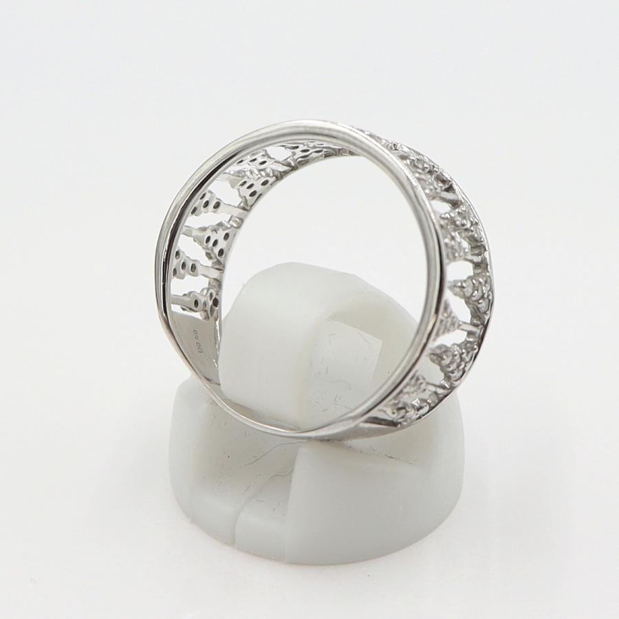 K18WG ダイヤモンド リング 7.1g 約14号 0.5ct