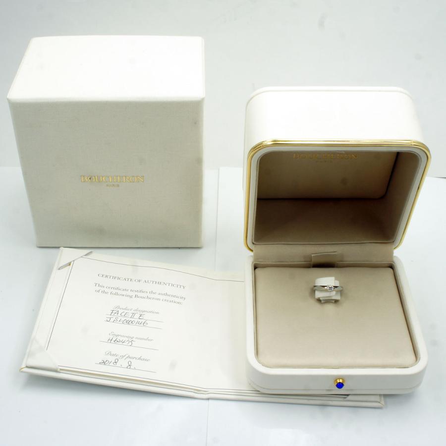 ブシュロン（BOUCHERON）　Pt950ファセット ソリテール ダイヤモンドリング　46（＃6号）（中古）｜shuuwado｜07