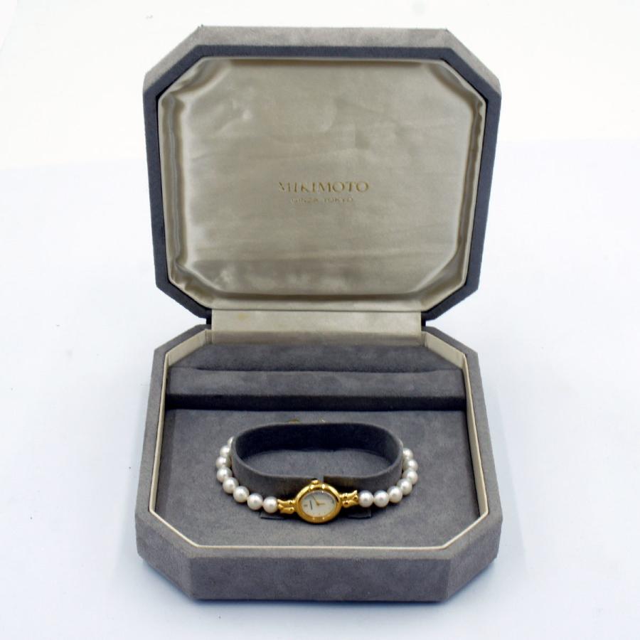 ミキモト（MIKIMOTO）パール 5.6-5.9mm ブレスレットウォッチ 1E20  