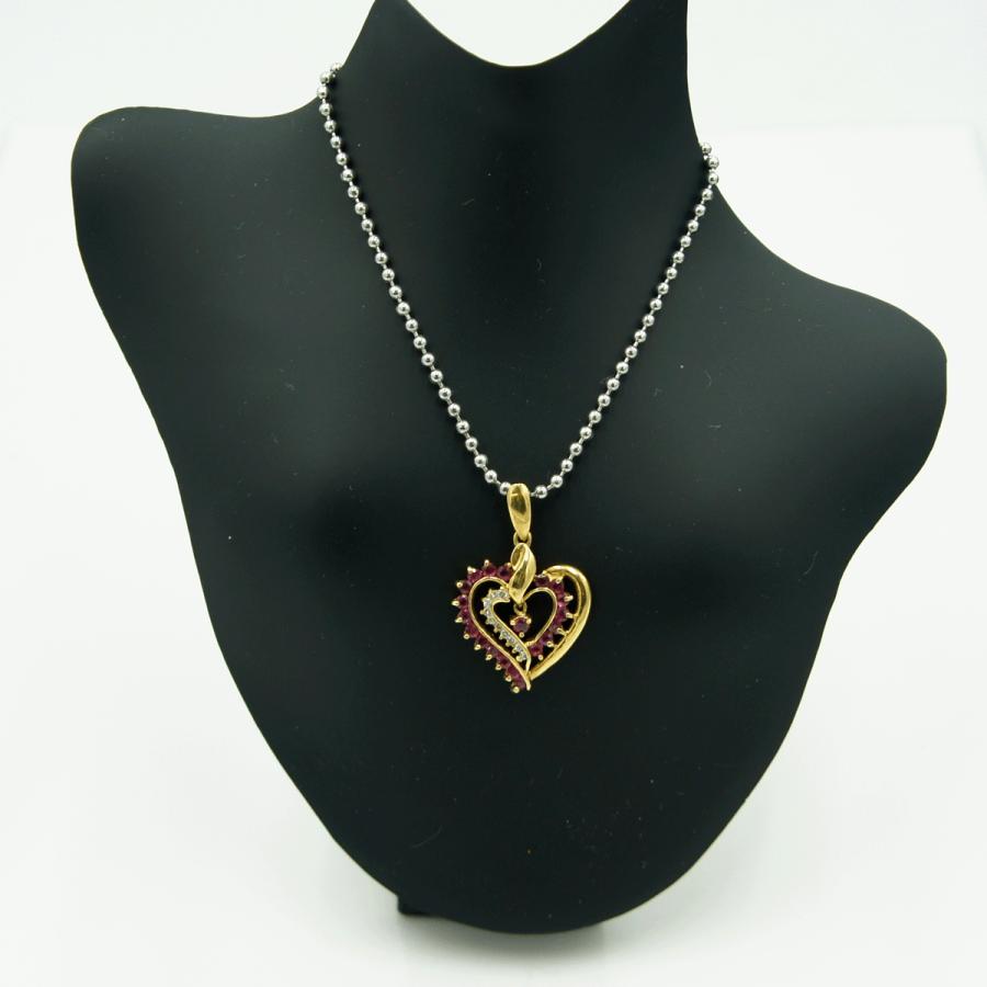 k18ルビーダイヤモンドペンダントトップ