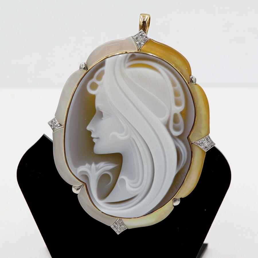 カメオ　K18 Pt900 カメオ K18 Pt900 【公式通販】