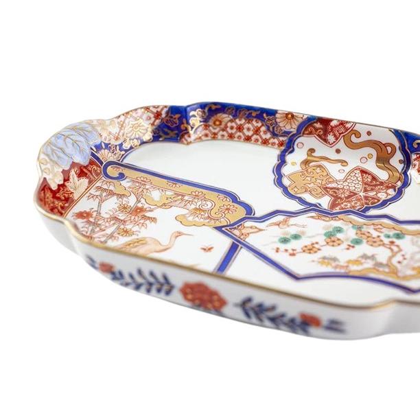 有田焼　賞美堂　其泉　松竹梅鶴絵　銘々皿揃　5枚セット　金彩古伊万里　色絵　和柄 有田焼 松竹梅鶴絵 銘々皿 取り皿 其泉 小皿 賞美堂本店