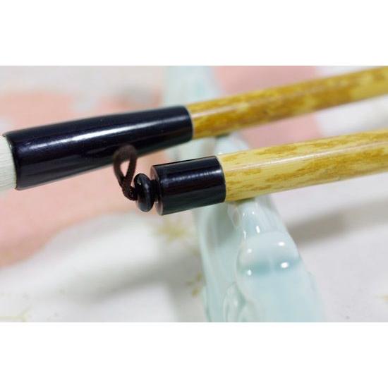 書道筆 中 太筆 四号 雅(羊毛) 【大阪 朱陽堂謹製】 : 筆匠 朱陽堂