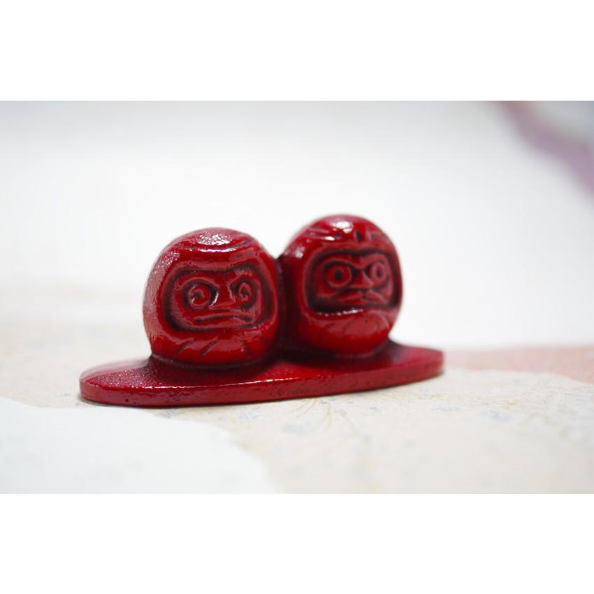 文鎮 / ペーパーウェイト 夫婦だるま 【伝統工芸品南部鉄器】 : 筆匠