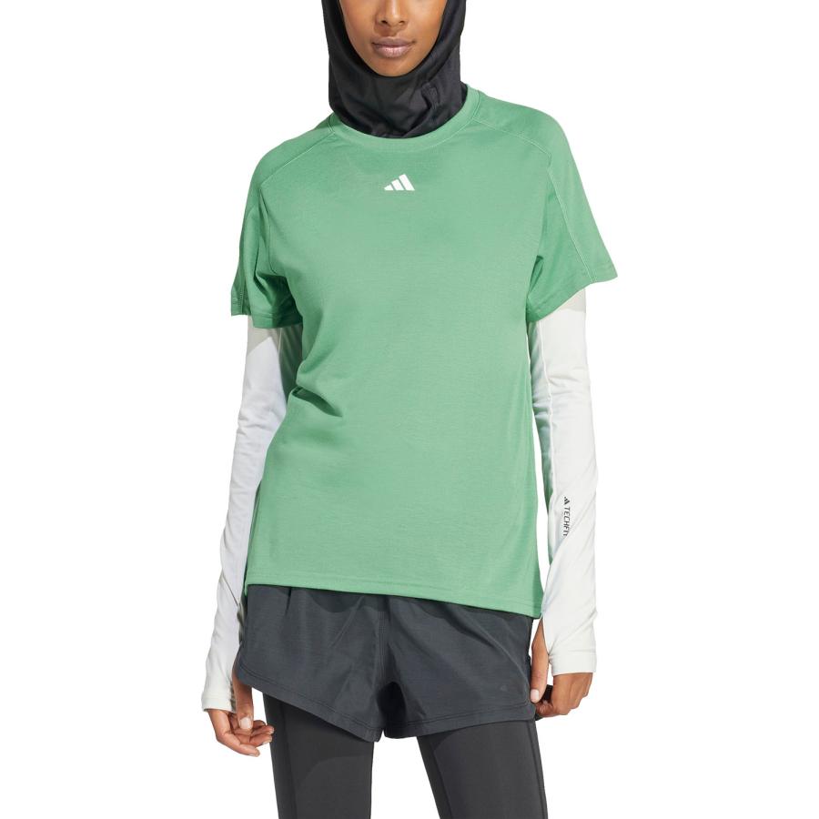 adidas アディダス AEROREADY トレイン エッセンシャルズ ミニマル ロゴ クルーネック半袖Tシャツ NEN26｜shz-yah｜11