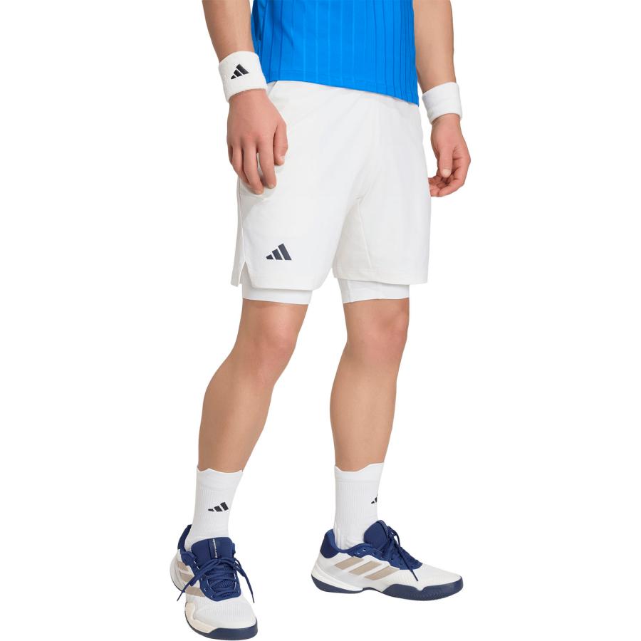アディダス adidas テニス クライマクール ショーツ\u0026タイツ セット メンズ ショートパンツ レギンス ボトムス レギュラーフィット 部活 クラブ チームの画像