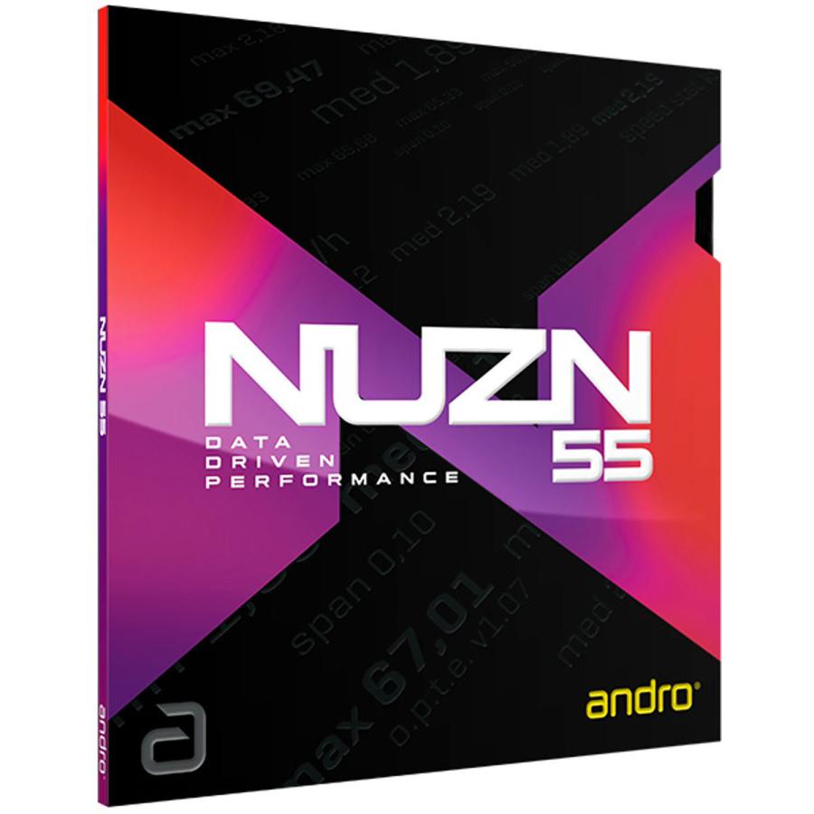 アンドロ andro ニューゾーン NUZN 55 ラバー インパクト トップ 吉山僚一選手使用モデル 2024年7月現在  上級者 スピン スピード 耐久 卓球ラバー 卓の画像