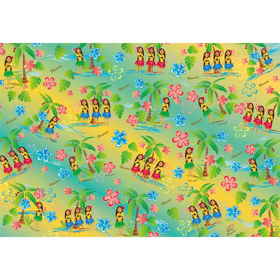 アスカ（ASKA） ハワイアン柄バスタオル フラガール 90×130cm タオル