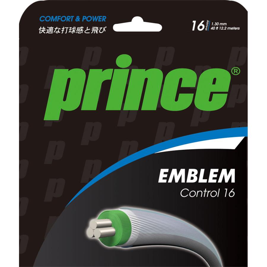 プリンス Prince テニス エンブレム コントロール 16ゲージ 硬式テニス ガット ストリング 部活 チーム クラブ トレーニング テンション 耐久性 スナップバック効果  7JJ012 046 Prince（プリンス） エンブレム コントロール 16ゲージ 硬式テニス