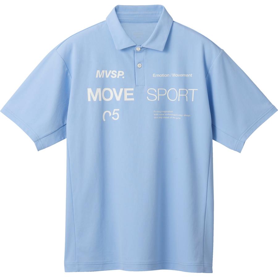 ムーブスポーツ　MOVESPORT SUNSCREEN ミニ鹿の子 オーセンティックロゴ ポロシャツ DMMXJA71｜shz-yah｜04