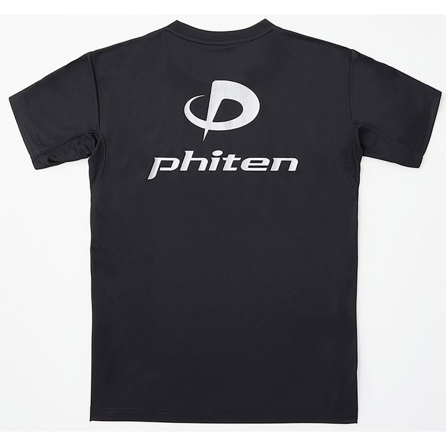 Phiten（ファイテン） Phiten RAKUシャツ 半袖 ブラック/シルバー L T