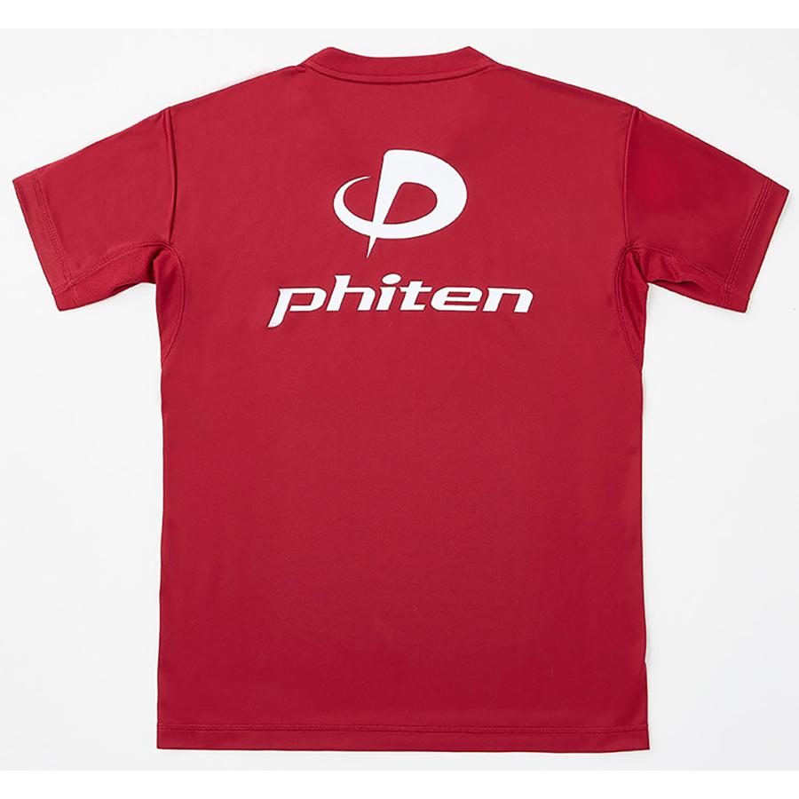 phiten ショートスリーブシャツ 6枚セット Phiten（ファイテン） Phiten RAKUシャツ 半袖 エンジ/ホワイト S T